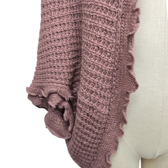 Moth Anthropologie Cardigan Layering Transitional Scalloped Lettuce Edge Size XS - Picture 10 of 11